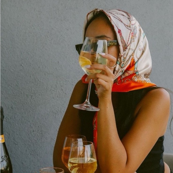 Iconic print royal blue French silk square scarf Signed A.M Raymonenq - Picture 9 of 9